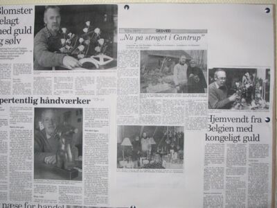  Avisartikler om Gantrups multikunstner Ove Frandsen